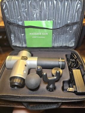 Portable Massage Gun with 4 Attachments